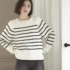 オペークドットクリップ(OPAQUE.CLIP)の《7color》ボリュームスリーブリブニット【洗濯機洗い可】