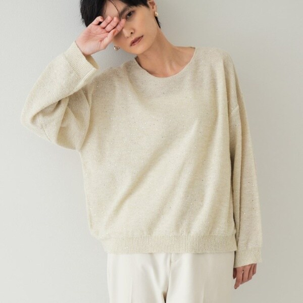 deicy デイシー スパンコール ラメ入り ニット タンクチュニック deicy デイシー スパンコール ラメ入り ニット タンクチュニック