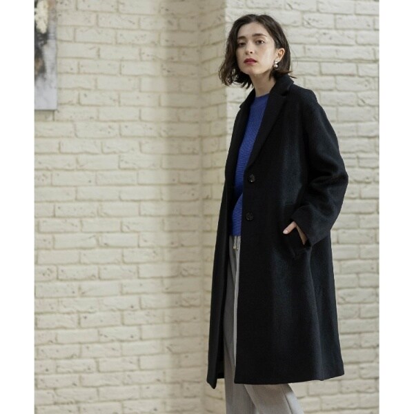 新品同様OPAQUE.CLIP ウールカシミヤMIX チェスターコート LL ウールカシミヤブレンド チェスターコート（チェスターコート
