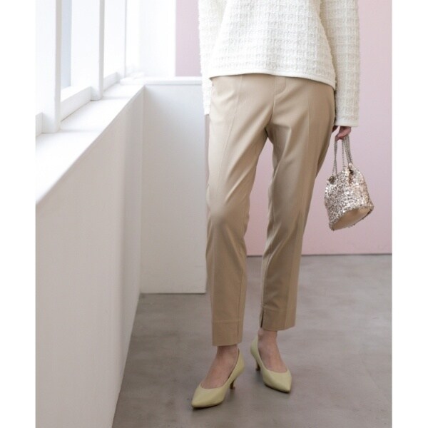 ≪SS-LLsize≫ ストレッチ美脚イージーワイドパンツセットアップ