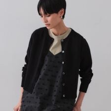 ショートニットカーディガン【UV洗濯機洗い可】