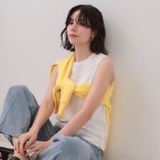 《5色展開》ベーシックノースリーブトップス【接触冷感洗濯機洗い可】 | オペークドットクリップ(OPAQUE.CLIP)