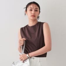 《5色展開》ベーシックノースリーブトップス【接触冷感洗濯機洗い可】 | オペークドットクリップ(OPAQUE.CLIP)