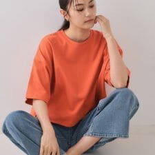 《5色展開》ワイドシルエットTシャツ【洗濯機洗い可】