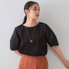 《S-LLサイズ》ランタンスリーブトップス【UV接触冷感洗濯機洗い可】