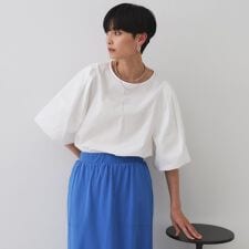 バルーンスリーブブラウス【洗濯機洗い可】