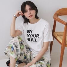 ロゴプリントTシャツ【洗濯機洗い可】