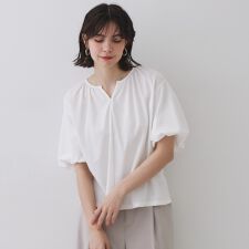 バルーンスリーブトップスセットアップ対応【UVケア接触冷感洗濯機洗い可】