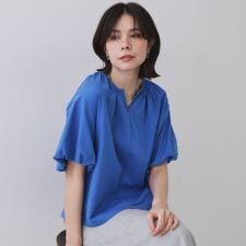 バルーンスリーブトップスセットアップ対応【UVケア接触冷感洗濯機洗い可】