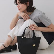 【軽量2WAY】コインカシメシュリンクミドルトートバッグ