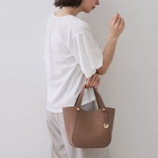 【軽量2WAY】コインカシメシュリンクミドルトートバッグ