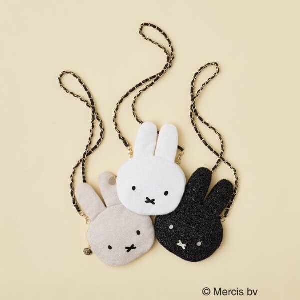 miffyコラボ】フェイス型2WAYキラキラミニショルダーバッグ
