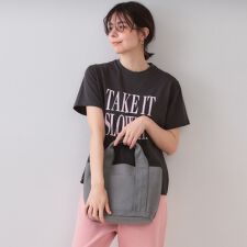 【2WAY／多ポケット】3層セパレートミドルトートバッグ
