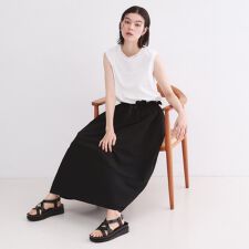 配色サッカードッキングワンピース【洗濯機洗い可】