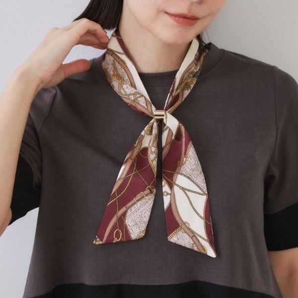 スカーフリング付き】柄アソートスカーフ | オペークドットクリップ