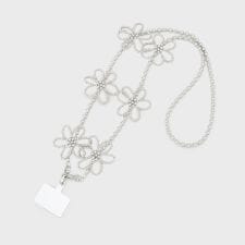 オペークドットクリップ(OPAQUE.CLIP)のボールチェーン＆パール調ストラップチャーム