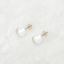 ガラスパールピアス
