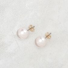 ガラスパールピアス