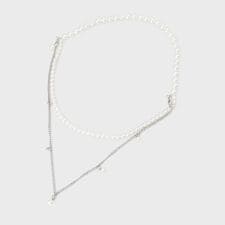 【マルチWAY】ネックレスにもなるパール調チェーンベルト