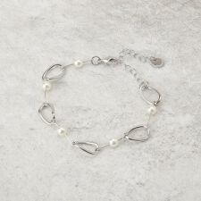 オペークドットクリップ(OPAQUE.CLIP)のメタル×フェイクパールブレスレット