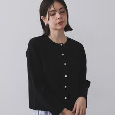 《6色展開S-LLサイズ》スナップボタンニットカーディガン【UVケア洗濯機洗い可】