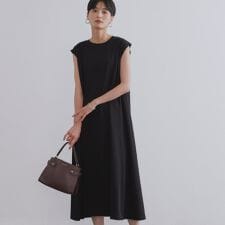 カットソーフレアワンピース【接触冷感洗濯機洗い可】