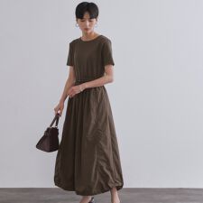 2WAYスピンドル使いドッキングワンピース【洗濯機洗い可】