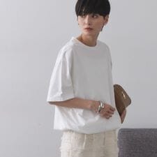 裾ドロストTシャツ【洗濯機洗い可】