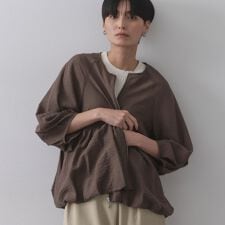 シアーバルーンペプラムブルゾン【洗える】
