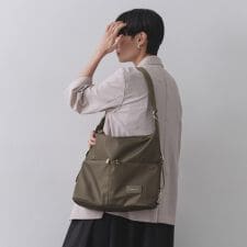 【3WAY／A4サイズ対応】リュックにもなるナイロンショルダーバッグ