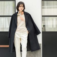 カシミヤブレンドウールチェスターコート