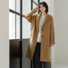 カシミヤブレンドウールチェスターコート