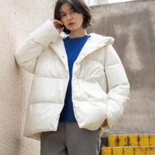 撥水フードミドルダウンコート【防風抗菌防臭洗濯機OK】《S～LL》