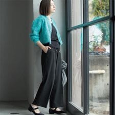 ウォームタッチ イージーワイドパンツ【洗濯機洗OKストレッチ】≪SS～LL≫