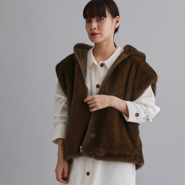 ショートファーベスト | グレースコンチネンタル(GRACE CONTINENTAL