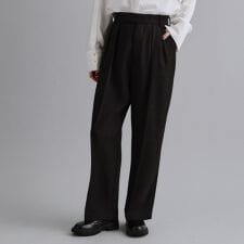 【es】タックワイドストレートパンツ【洗濯機OK防シワUVケア接触冷感吸水速乾】