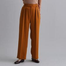 【es】タックワイドストレートパンツ【洗濯機OK防シワUVケア接触冷感吸水速乾】