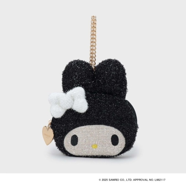 マイメロディ】フェイス型キラキラポーチチャーム | オペークドット