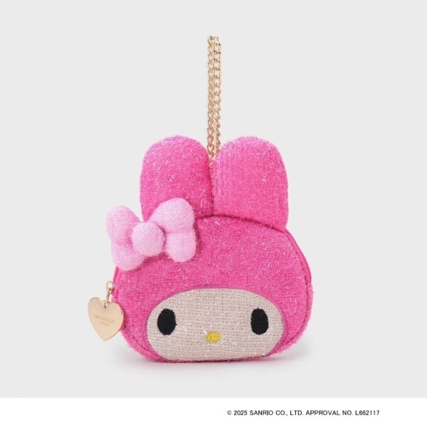 マイメロディ】フェイス型キラキラポーチチャーム | オペークドット