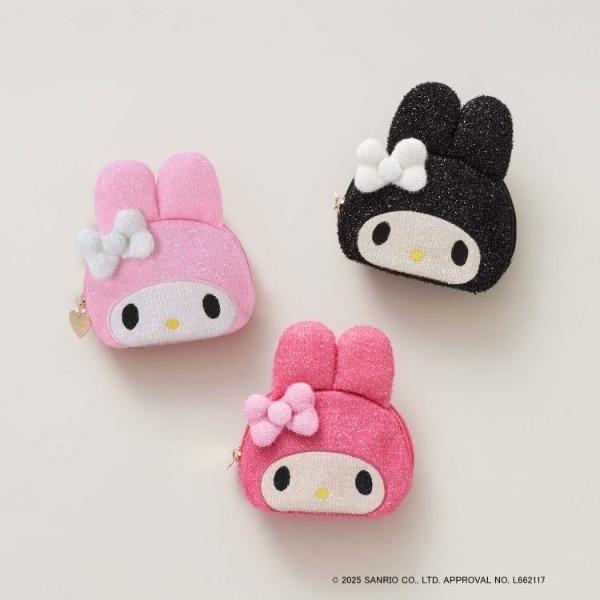 マイメロディ】フェイス型キラキラシェルポーチ | オペークドット