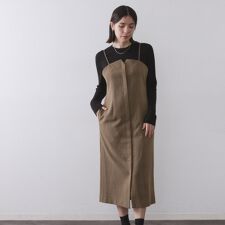 グレンチェックキャミワンピースセットアップ対応可【洗濯機OK】