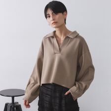 スキッパートップス【UVケア洗濯機OK】