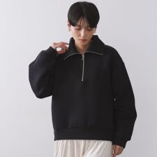 ハーフジップトップスセットアップ対応可【洗濯機洗い可】