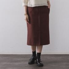 ミドル丈タイトスカート【洗濯機OK】