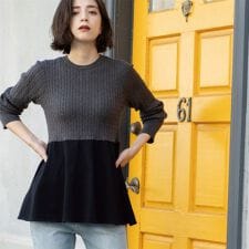 ミニケーブル切替ペプラムニット