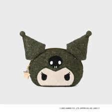 ◆【クロミ】フェイス型キラキラシェルポーチ