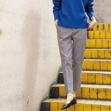 裏起毛ハイストレッチイージーテーパードパンツ【洗濯機OK】