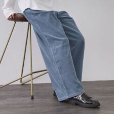 コーデュロイワイドパンツ【洗濯機OK】