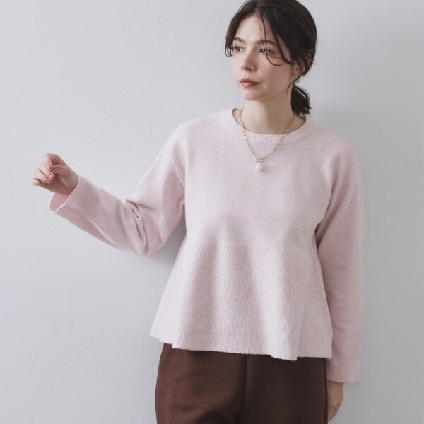 フェザードッキングペプラムニット【洗濯機OK】 | インデックス