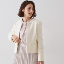 ≪通勤・セレモニー対応≫ コットンツイードジャケット